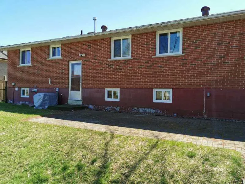 New windows on the back of a brick bungalow