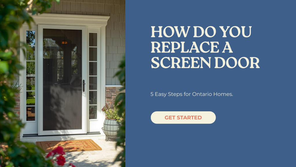 How Do You Replace a Screen Door