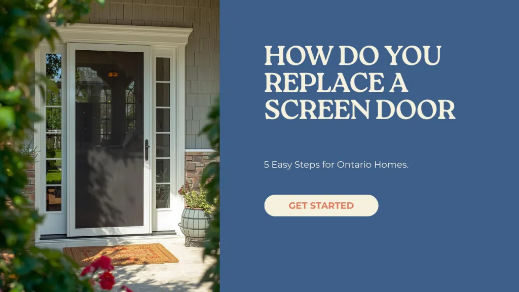 How Do You Replace a Screen Door How Do You Replace a Screen Door