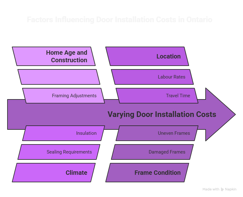 Why Door Installation Costs Vary Across Ontario