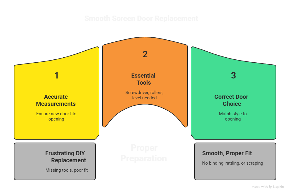 Tools and Materials Needed to Replace a Screen Door