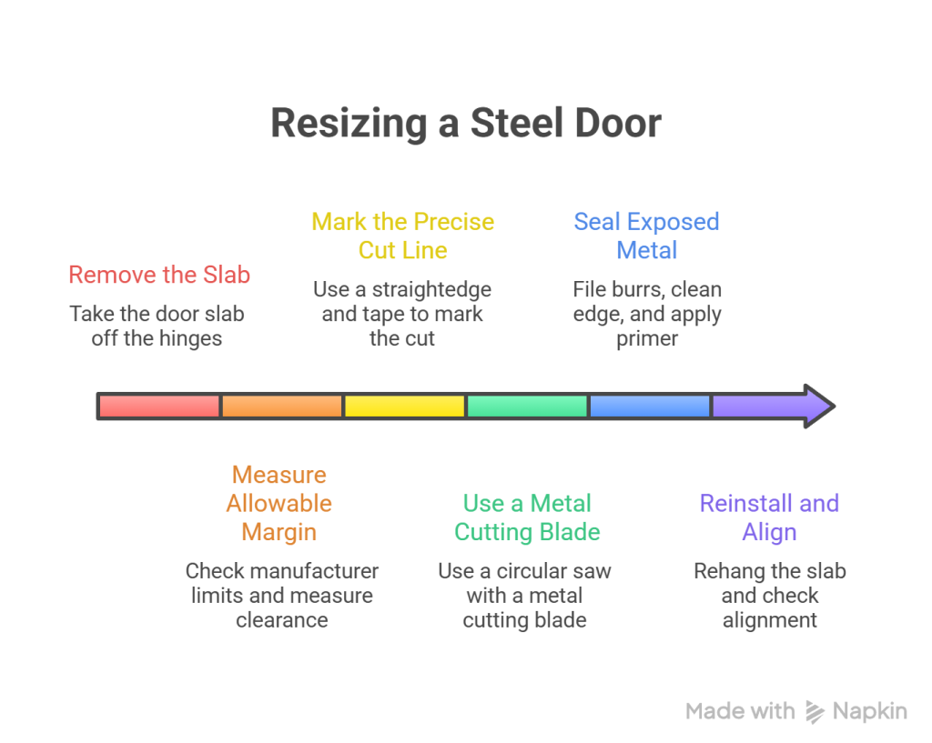 Can You Cut a Steel Door to Size in GTA