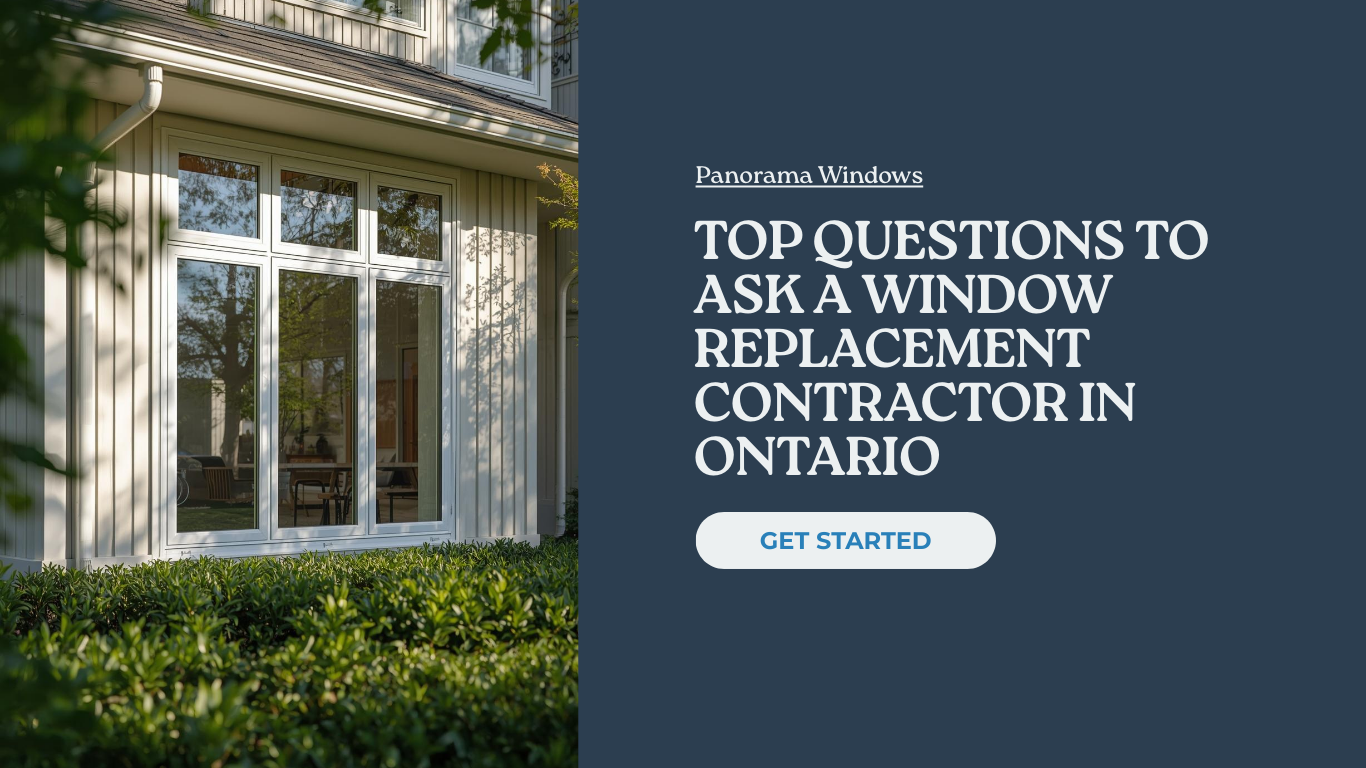 Window Replacement Contractor in Ontario