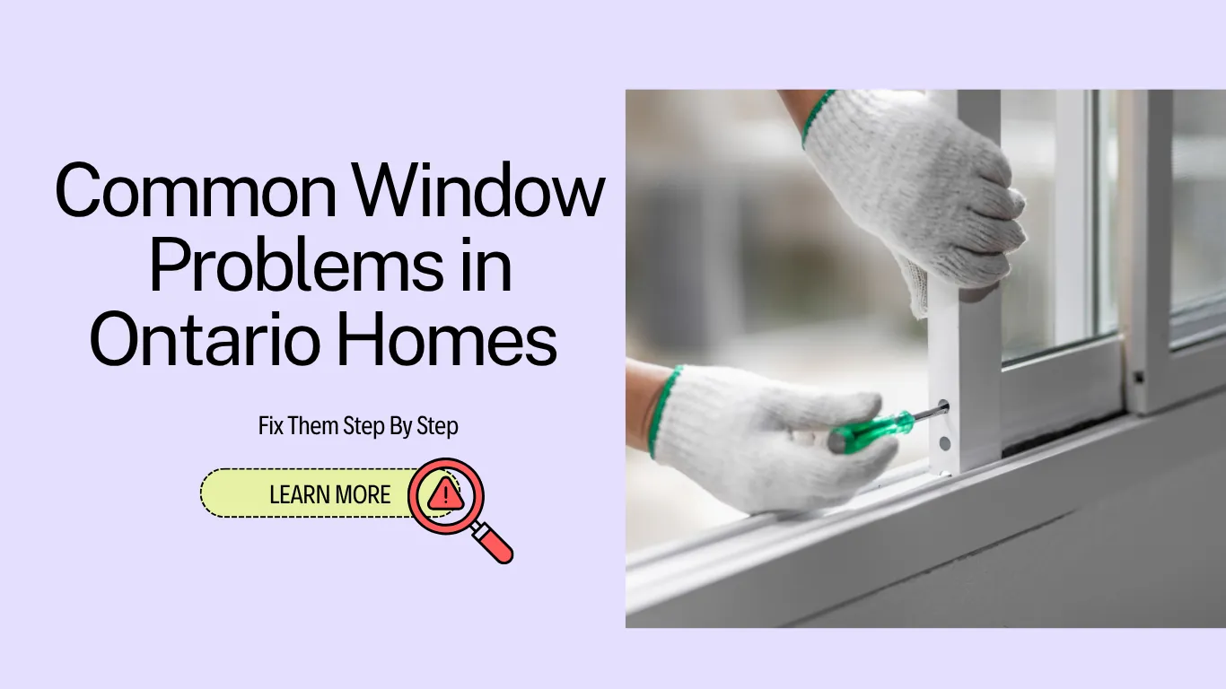 most common window problems in Ontario homes and Fixes