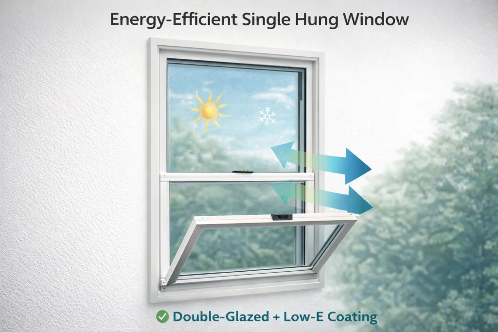 Energy-Efficient Single Hung Window Energy-Efficient Single Hung Window