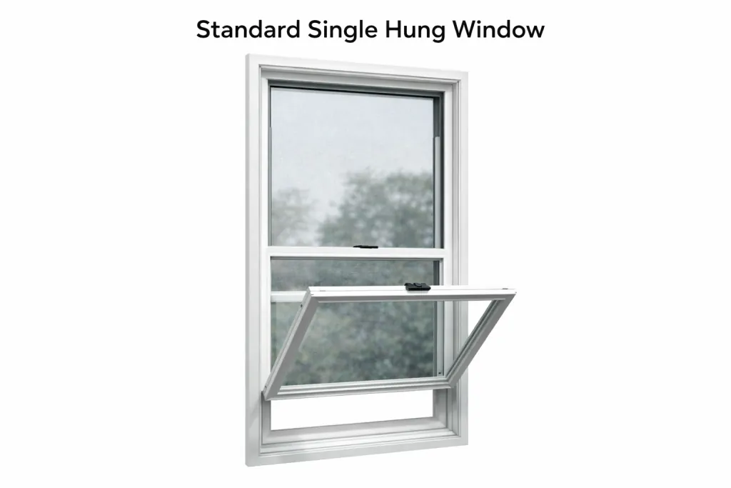 Standard single hung windows Standard single hung windows