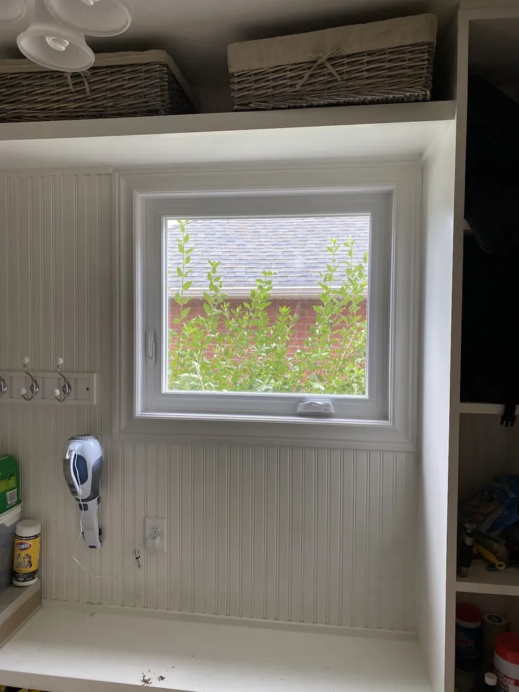 Awning window in a laundry room in Brampton