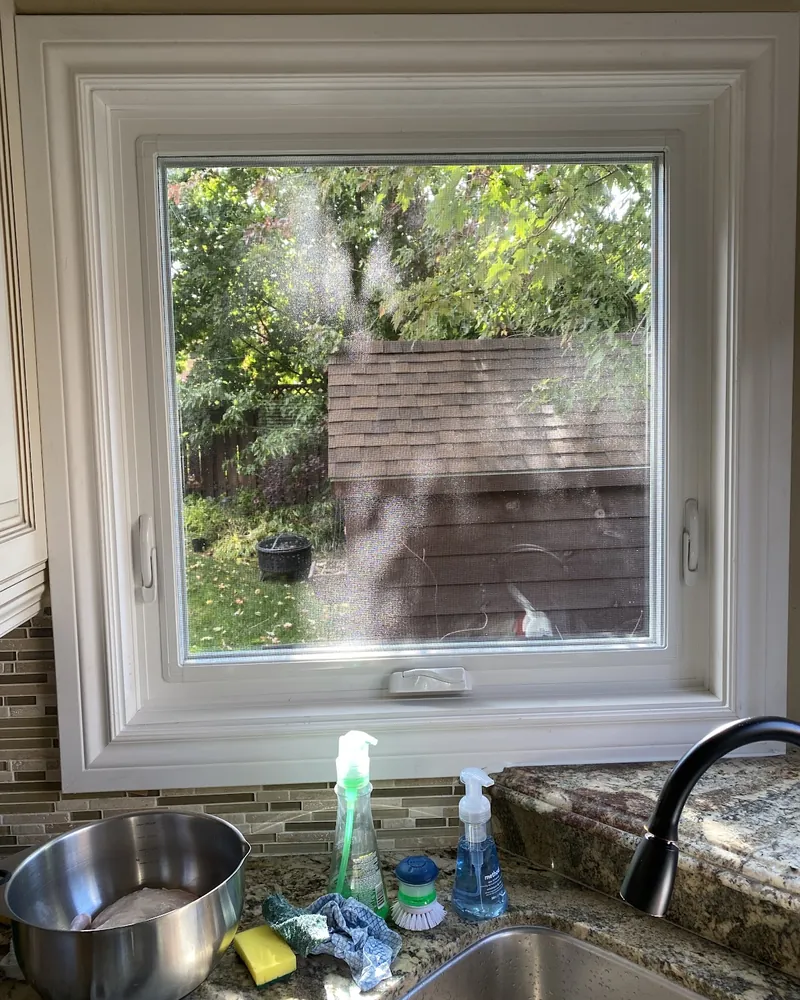 Kitchen Window Over the Sink: after Kitchen window over the sink after replacement